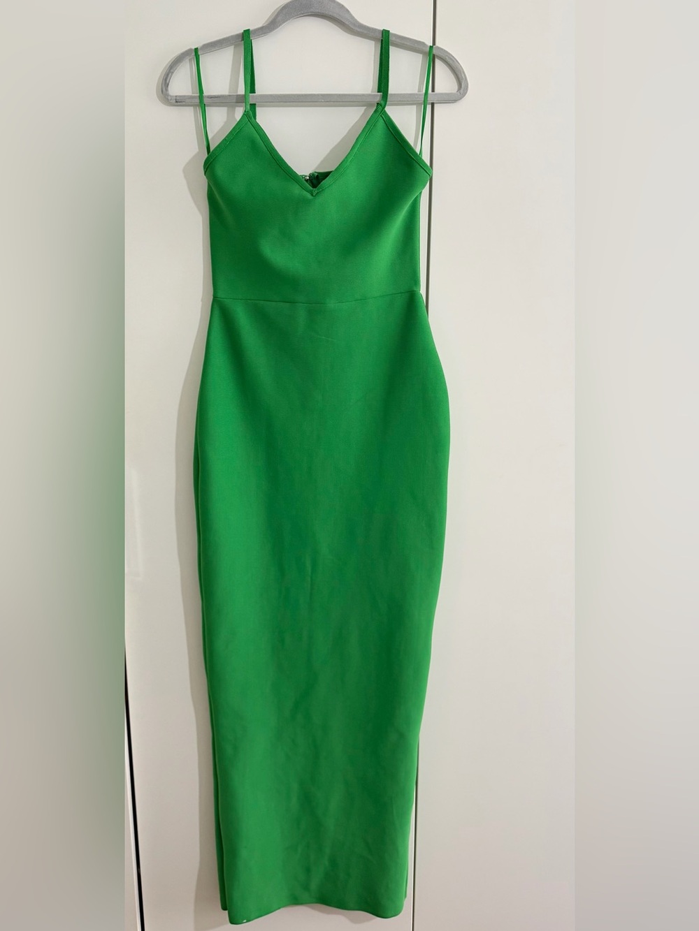 THE SANG vibrant green Bandage/structured midi/maxi Dress -small
